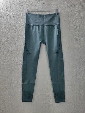 Gymshark Sz L/XL Women’s Energy + Seamless Leggings Yoga Pants Eucalyptus Green